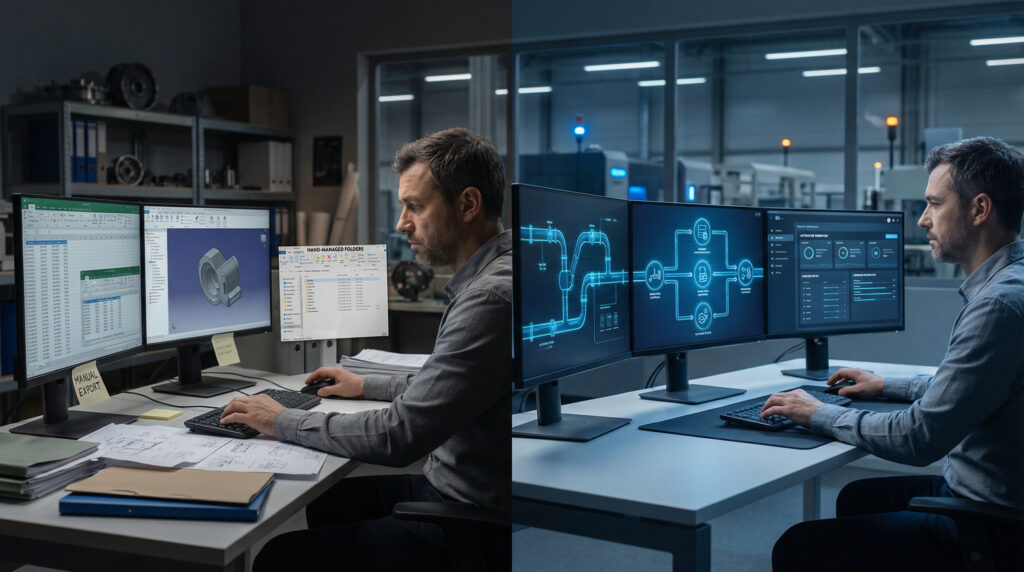 manual CAD workflows versus CAD workflow automation