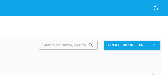 Create Button on the top left corner